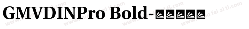 GMVDINPro Bold字体转换